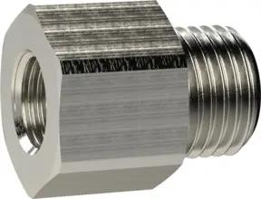 Riegler Reduziernippel lang, G 1 1/4 a., G 1 1/2 i., SW 55, Messing vern.