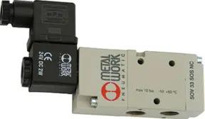 Riegler 3/2-Wegeventil, elektropneumat., monostabil, G 3/8, NO, 24 V DC
