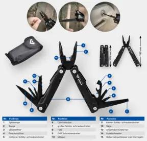 Brilliant Tools Messer und Multifunktionszange