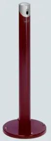 VAR Ascher-Standsäule SG 105 R Korpus rot - Kopfteil silber 2 l