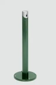 VAR Ascher-Standsäule SG 105 R Korpus moosgrün - Kopfteil silber 2 l