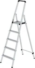MUNK Aluminium-Stehleiter ML einseitig begehbar 5 Stufen