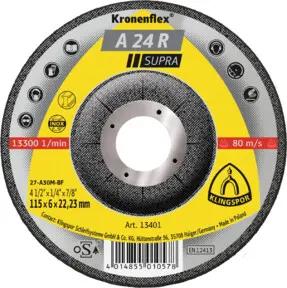 Klingspor A 24 R Schruppscheiben, 115 x 6 x 22,23 mm gekröpft