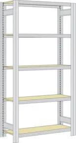Regalwerk BERT Großfachregal Grundfeld HxBxT 2000x1695x400mm