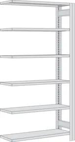 Regalwerk BERT Großfachregal Anbaufeld HxBxT 2500x1005x400mm