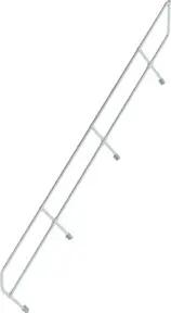 MUNK zweiter Handlauf Aluminium-Treppe 45° 15 Stufen