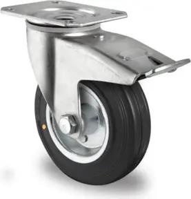 CASCOO Lenkrolle mit Totalfeststeller ø 100 mm Serie SWS4 (el. leitfähig) Rollenlager