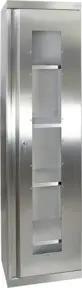 Stumpf Edelstahl-Sichtfensterschrank Cabinox, 1800x450x400mm, 4 Fachböden