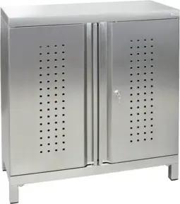 Stumpf Edelstahl-Umweltschrank Cabinox, 900x900x400mm, Sockelfüße