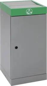Stumpf Sortssystem ProTec-Plus, graualu/6024, verzinkter Innenbehälter, 70 Liter