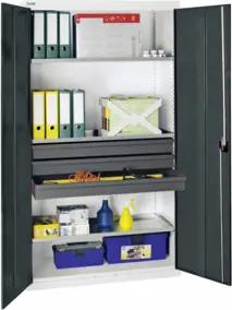 Stumpf Werkzeug- und Materialschrank 3000, RAL 7035/7016, 3 Schubladen, 3 Wannen