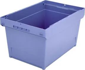Bito Mehrwegbehälter MB mit Doppelboden, taubenblau