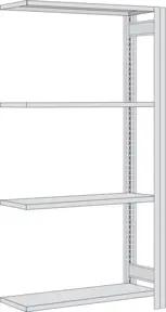 Regalwerk BERT Kleinteileregal Anbaufeld HxBxT 2000x1695x400mm