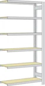 Regalwerk BERT Kleinteileregal Anbaufeld Fachebene Paneele HxBxT 2000x1285x600mm