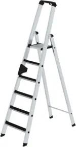 MUNK Aluminium-Stehleiter einseitig begehbar clip-step 6 Stufen