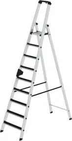 MUNK Aluminium-Stehleiter einseitig begehbar clip-step 9 Stufen