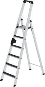 MUNK Aluminium-Stehleiter einseitig begehbar clip-step R13 1 x 6 Stufen