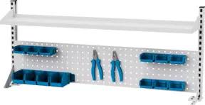 STIER Multiwandaufbau BxH 1500x650 mm 1 Lochwand 1 Fachboden
