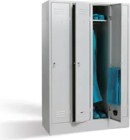 Bedrunka+Hirth Garderobenschrank 2 Abteile mit Drehriegelschloß