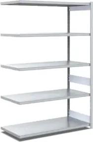 Bito Fachbodenregal Typ:EL mit 5 Fachböden L1008xH2000xT624 mm, Anbaufeld 100 kg verzinkt