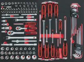 KS Tools 1/4"+3/8" SCS Steckschlüssel-Satz, 118-teilig in 1/1 Systemeinlage