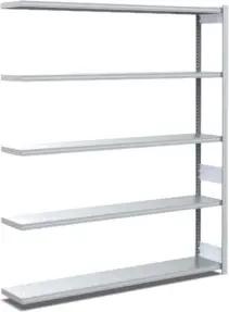 Bito Fachbodenregal Typ:EL mit 5 Fachböden L1308xH2000xT324 mm, Anbaufeld 100kg verzinkt
