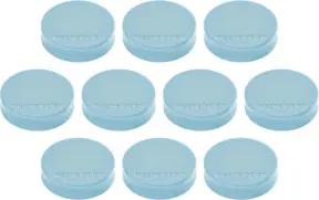 Magnetoplan Ergo-Magnete, medium, Babyblau, Pack a 10 Stück