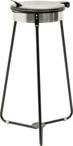 STIER Müllsackhalter schwarz für 120l Volumen BxTxH 515x515x935mm
