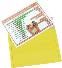 Eichner Magnet-Sichttasche aus Hart-PVC DIN A4 quer, gelb