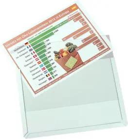 Eichner Magnet-Sichttasche aus Hart-PVC DIN A4 quer, grau
