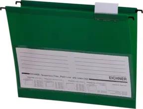Eichner PVC-Hängemappe Platin Lineseitlich offen, grün