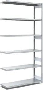 Bito Fachbodenregal Typ:EL mit 6 Fachböden L1008xH2500xT424 mm, Anbaufeld 100 kg verzinkt