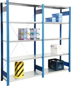 Regalwerk BERT-Lagerregal Plus Anbaufeld LR 5010 HxBxT 3000x1285x600 mm Stecksystem