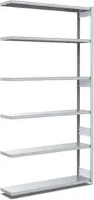 Bito Fachbodenregal Typ:EL mit 6 Fachböden L1008xH2500xT324 mm, Anbaufeld 100 kg verzinkt