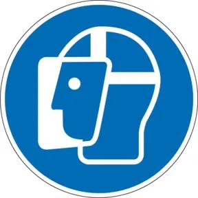 Eichner Gebotsschild Gesichtsschutz benutzen 20 cm PVC