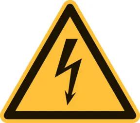 Warnzeichen Warnung vor elektrischer Spannung, Typ: 02200
