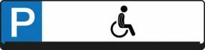 Eichner Parkplatz-Reservierungsschild Behindertenparkplatz