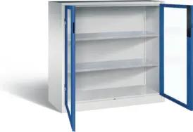 C+P Werkzeugschrank Acurado, H1200xB1200xT500mm, Front Enzianblau, Korpus Lichtgrau (8531-055)