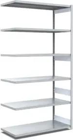 Bito Fachbodenregal Typ:EL mit 6 Fachböden L1008xH2500xT624 mm, Anbaufeld 100 kg verzinkt