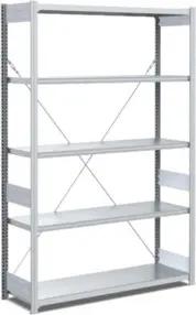 Bito Fachbodenregal Typ M, Grundfeld, 40mm-Boden Set, 200kg, verzinkt