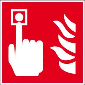 Eichner Brandschutzschild Brandmelder 20 x 20 cm PVC