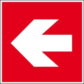 Eichner Brandschutzschild Richtungsangabe links 20 x 20 cm PVC