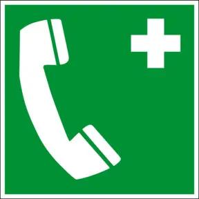 Eichner Rettungsschild Notruftelefon PVC