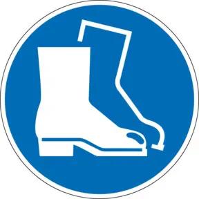 Eichner Gebotsschild Fußschutz benutzen 31,5 cm PVC