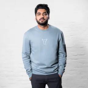 STIER Heavy Crew Sweater utility organic cotton XL sedona sage