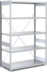 Bito Fachbodenregal Typ S, Grundfeld, 40mm-Boden Set, 300kg, verzinkt 1058 mm