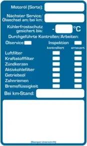 Eichner Inspektionsaufkleber
