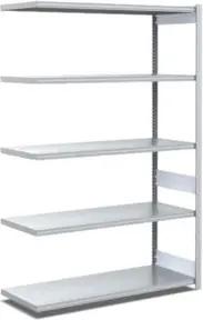 Bito Fachbodenregal Typ:EL mit 5 Fachböden L1008xH2000xT524 mm, Anbaufeld 100 kg verzinkt