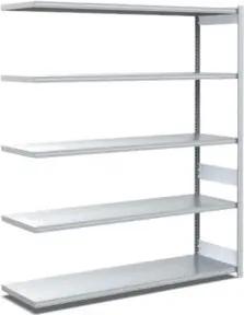 Bito Fachbodenregal Typ:EL mit 5 Fachböden L1308xH2000xT524 mm, Anbaufeld 100kg verzinkt
