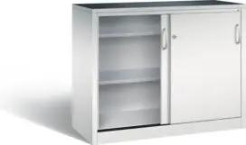 C+P Schiebetürenschrank Acurado, H1000xB1200xT500mm, Front Lichtgrau, Korpus Lichtgrau (2056-092)